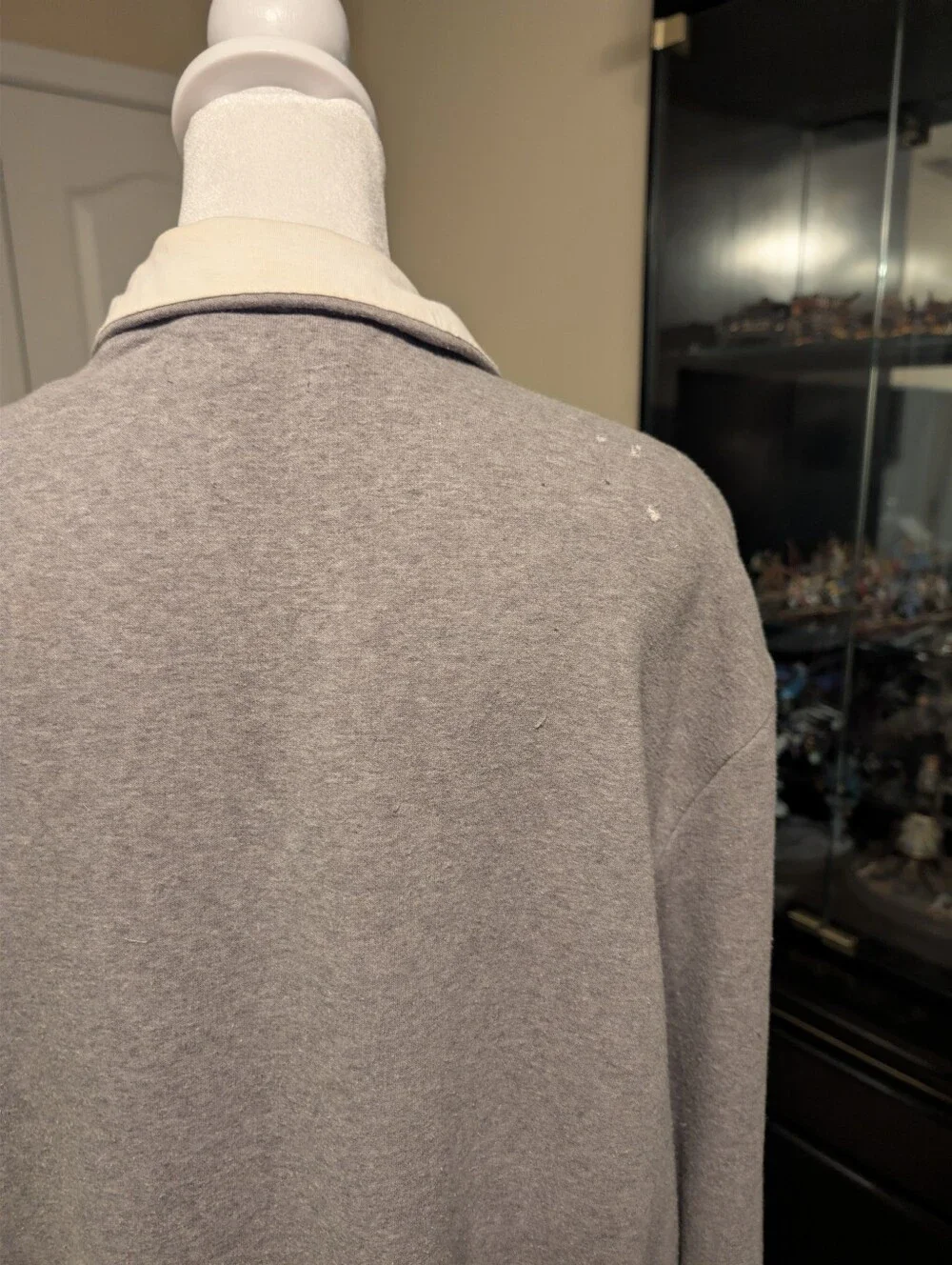 Calvin Klein Soft Touch Fleece Gray Zip-Up Jacket - Picture 11 of 14